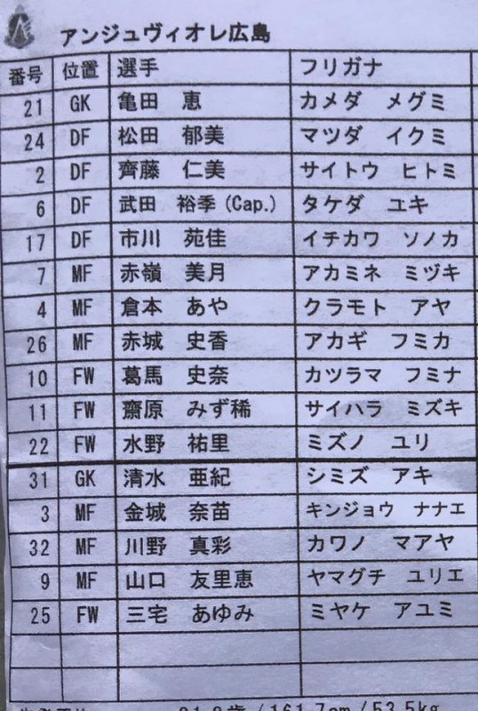 人気定番人気mizuno ミズノ　なでしこリーグ　アンジュ・ヴィオレ広島　選手支給品　ユニフォーム　#34　Ｍ　未使用 レプリカ、オーセンティック