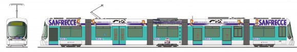 サンフレッチェ広島　電車　２０１７