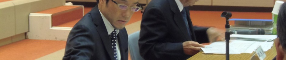 第18回スタジアム検討協議会の会長は厳しい表情