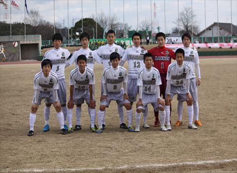 広島県高校サッカー新人大会優勝の観音2015年1月
