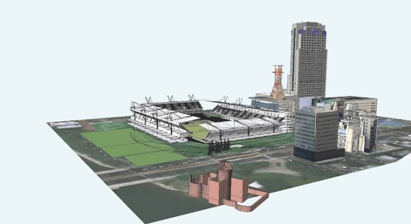 旧広島市民球場跡地