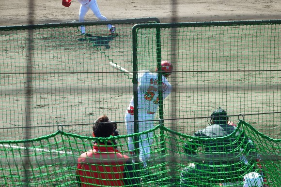 誠也　ホームラン