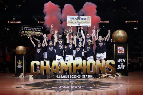 Bリーグ提供 優勝のシーン