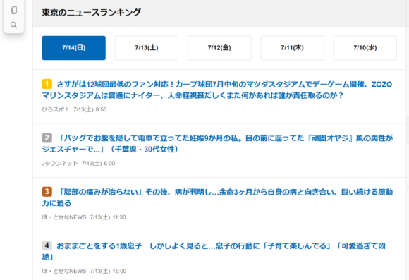 広島　ｄメニュー　ランキング