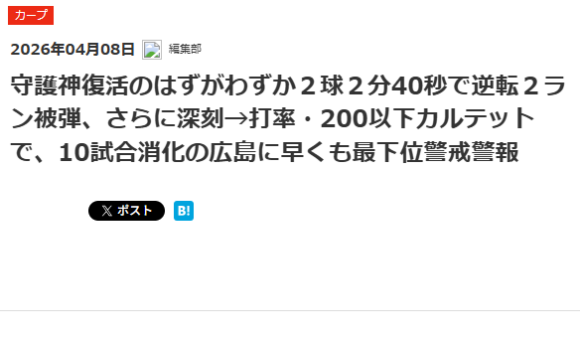 最下位記事
